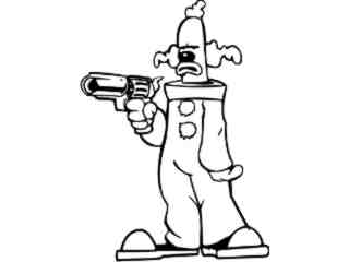  Clown With A Gun_ G D G Decal Proportional