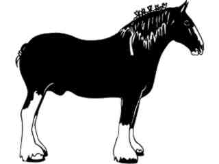  Clydesdale Horse_ 1 3 4_ V A 1 Decal Proportional