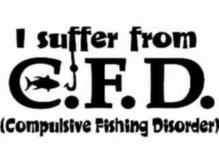  Compulsive Fishing Decal Proportional