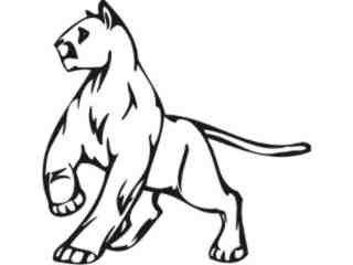  Cougar Animal Wild_ 0 5 0a Decal Proportional