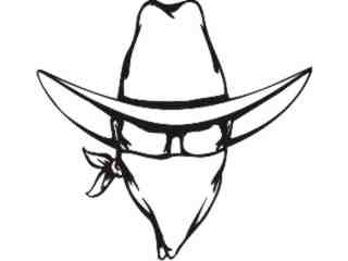  Cowboy Bandit Head 2_ M B 1 Decal Proportional