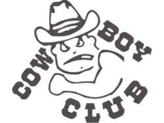  Cowboy Club Decal Proportional