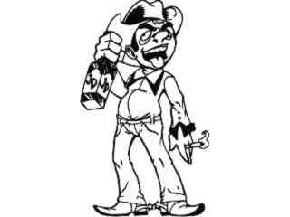  Cowboy Drunk_ G D G Decal Proportional