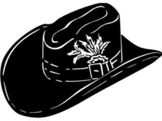  Cowboy Hat 2 Decal Proportional