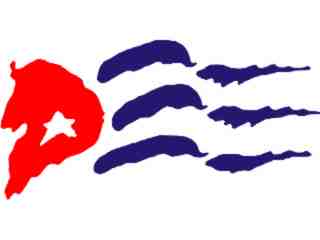  Cuban Flag Rough_ C L 1 Decal Proportional