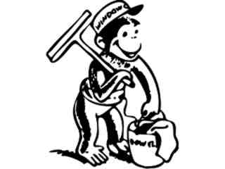  Curious George 1 Decal Proportional