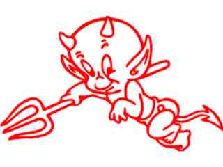 Devil Hot Stuff 2 Decal Proportional