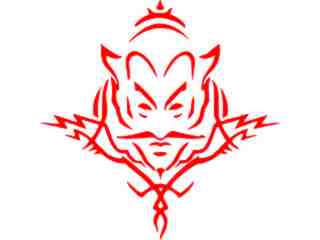  Devil Tribal Decal Proportional