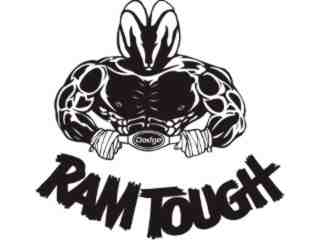  Dodge Ram Tough Decal Proportional