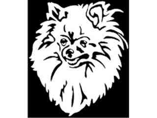  Dog Pomeranian_ I N V Decal Proportional