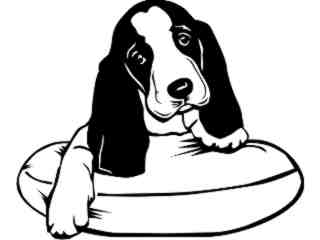  Dogs_ Basset Hound 0 1 D R_ P A 1 Decal Proportional