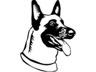  Dogs_ Belgian Malinois 0 3 D R_ P A 1 Decal Proportional