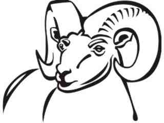  Domestic Animals_ Ram 0 1_ P A 1 Decal Proportional