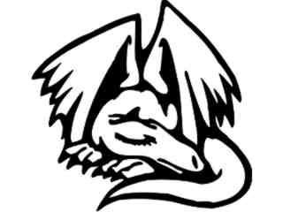  Dragon Asleep Decal Proportional