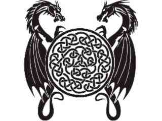  Dragon Circle Celtic_ D T L Decal Proportional