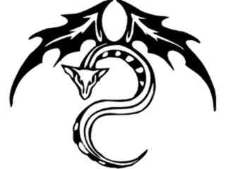  Dragon Tribal 1 3 Decal Proportional