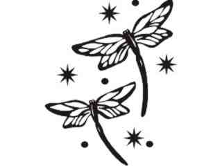  Dragonflies Decal Proportional