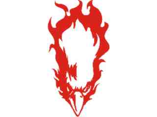  Eagle Flame Head_ 0 5_ E F 1 Decal Proportional