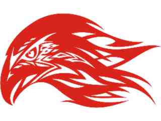  Eagle Flame Head_ 0 8_ E F 1 Decal Proportional