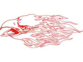  Eagle Flame Head_ 1 0_ E F 1 Decal Proportional