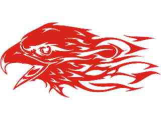  Eagle Flame Head_ 1 2_ E F 1 Decal Proportional