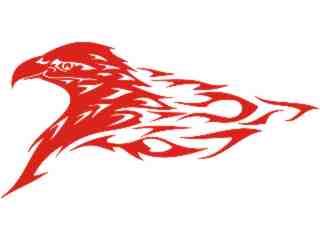  Eagle Flame Head_ 1 4_ E F 1 Decal Proportional