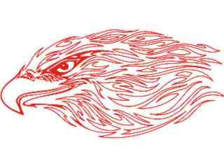  Eagle Flame Head_ 1 7_ E F 1_ D T L Decal Proportional