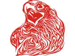  Eagle Flame Head_ 2 3_ E F 1_ D T L Decal Proportional