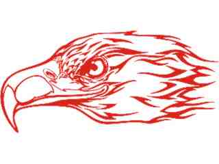  Eagle Flame Head_ 2 9_ E F 1 Decal Proportional