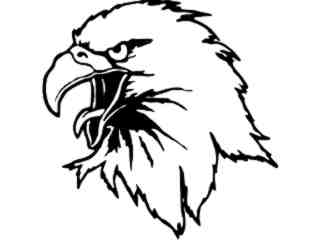  Eagle Head 3 Decal Proportional