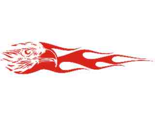  Eagle Head Flame Long_ 0 4_ E F 1 Decal Proportional