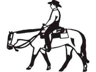  Easy Riding Horseman_ C U 1 Decal Proportional