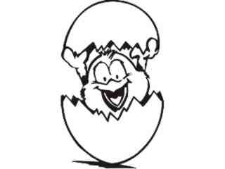  Egg Hatching Chic Decal Proportional