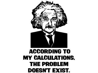  Einstein Calculations Exist Decal Proportional