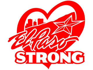  El Paso Strong Heart Decal Proportional