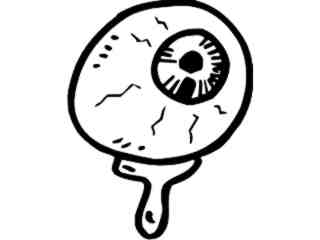  Eyeball Drip Decal Proportional