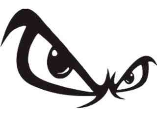  Eyes Evil Sharp Decal Proportional