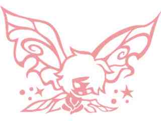  Fairy Baby Decal Proportional