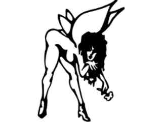  Fairy Bend Over Decal Proportional