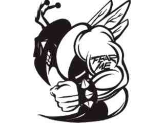  Fear Mascots Bee 0 6 1_ 3 D G Decal Proportional
