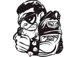  Fear Mascots Biker 0 5 6_ 3 D G Decal Proportional