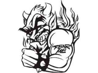  Fear Mascots Devil 0 5 7_ 3 D G Decal Proportional