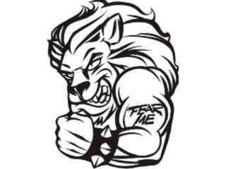  Fear Mascots Lion 0 6 5_ 3 D G Decal Proportional