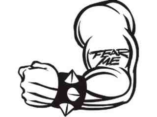  Fear Mascots Muscle 0 5 2_ 3 D G Decal Proportional