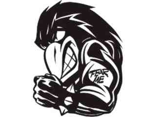  Fear Mascots Raven 0 7 1_ 3 D G Decal Proportional