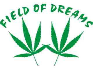  Field Of Dreams Weed Decal Proportional