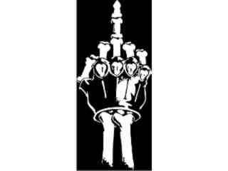  Finger Skeleton_ I N V Decal Proportional