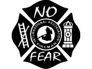  Fire Fighter No Fear Decal Proportional