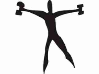  Fitness Silhouettes_ 4 7 Decal Proportional