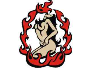  Flame Sexy Lady Breath Fire_ C L 1 Decal Proportional